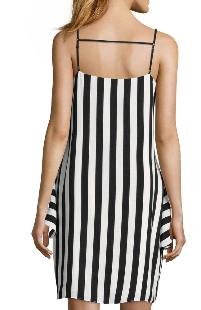 Nicole Miller Spaghetti Strap Ruffle Dress - Picture 2 of 8
